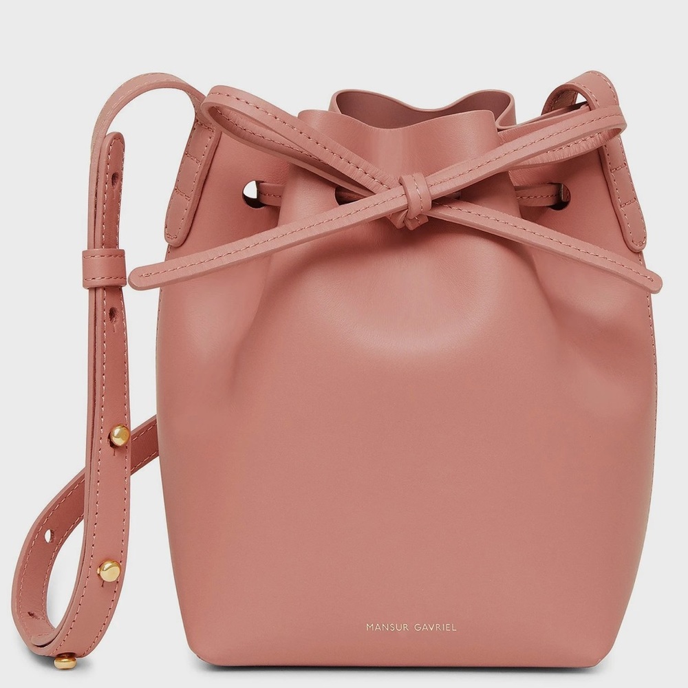 Mansur Gavriel Mini Mini Bucket - coral